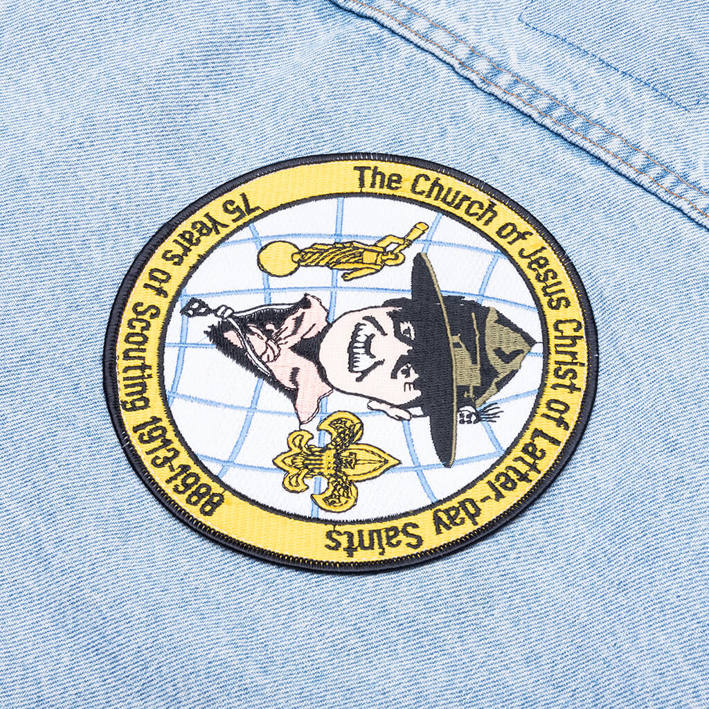 Charlatan Reversible Denim/Baseball Jacket - Indigo