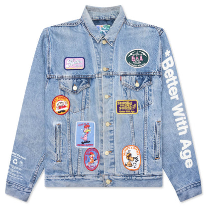 Charlatan Reversible Denim/Baseball Jacket - Indigo