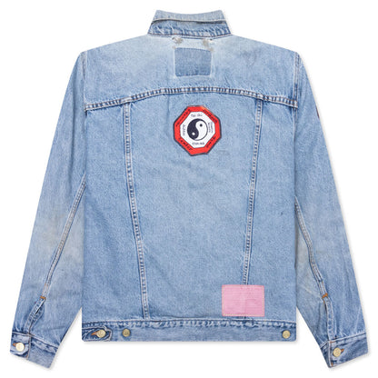 Charlatan Reversible Denim/Baseball Jacket - Indigo