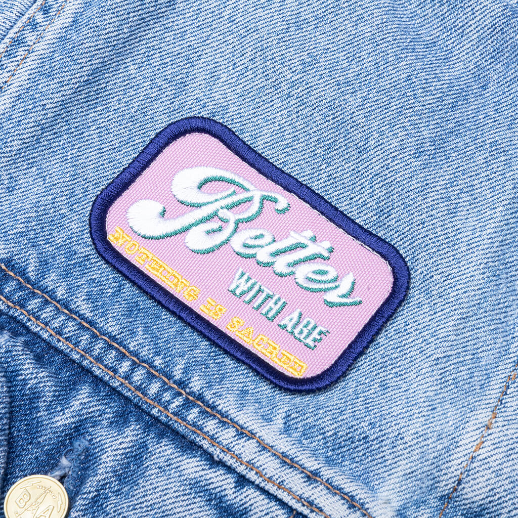Charlatan Reversible Denim/Baseball Jacket - Indigo