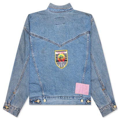 Charlatan Reversible Denim/Baseball Jacket - Indigo