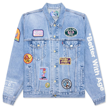 Charlatan Reversible Denim/Baseball Jacket - Indigo