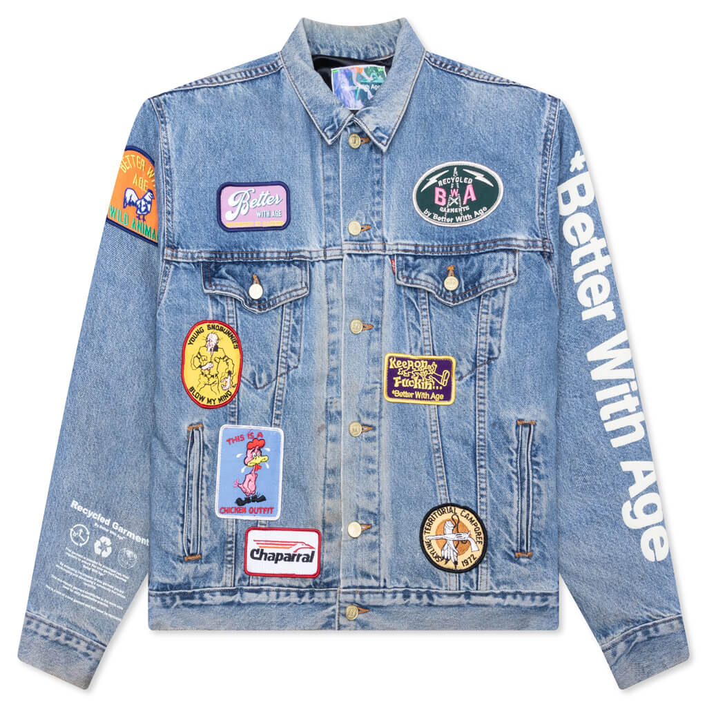 Charlatan Reversible Denim/Baseball Jacket - Indigo