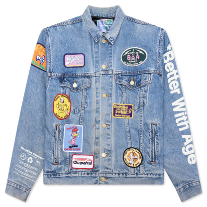 Charlatan Reversible Denim/Baseball Jacket - Indigo