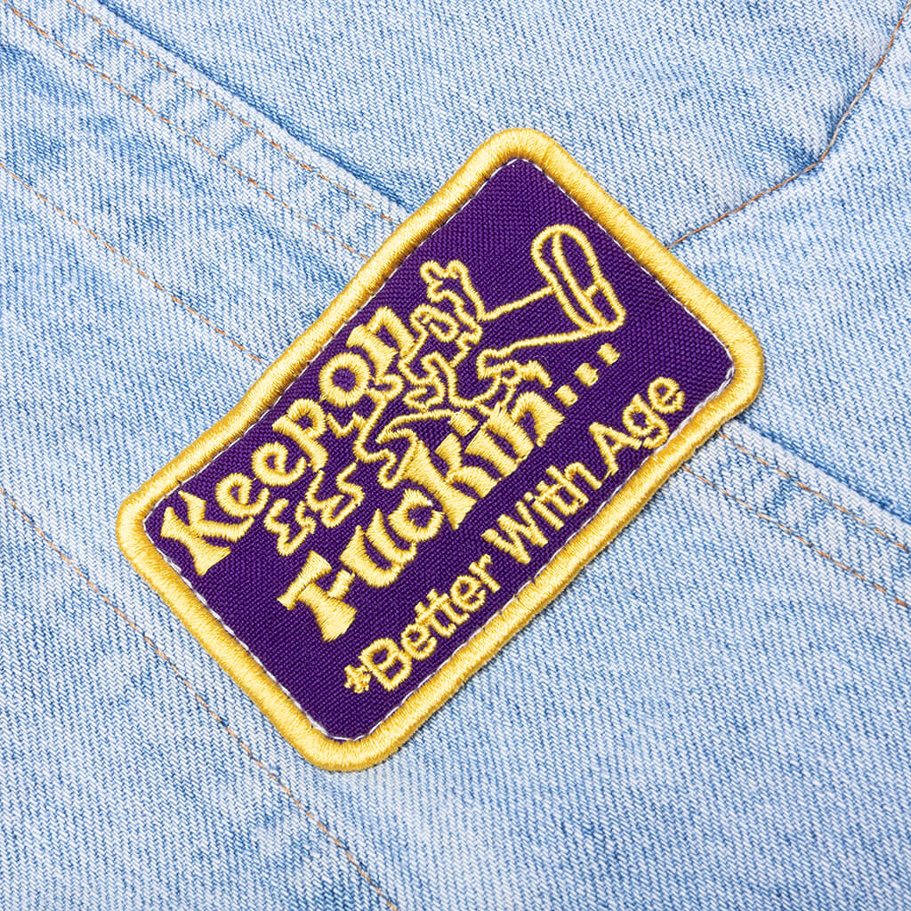Charlatan Reversible Denim/Baseball Jacket - Indigo