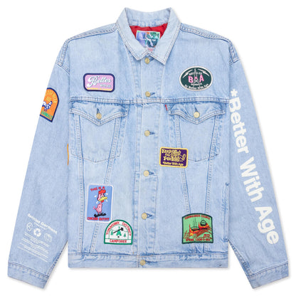 Charlatan Reversible Denim/Baseball Jacket - Indigo