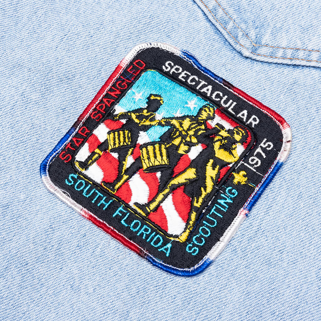 Charlatan Reversible Denim/Baseball Jacket - Indigo