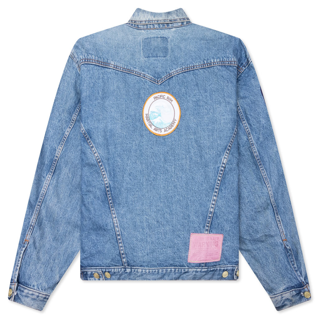 Charlatan Reversible Denim/Baseball Jacket - Indigo