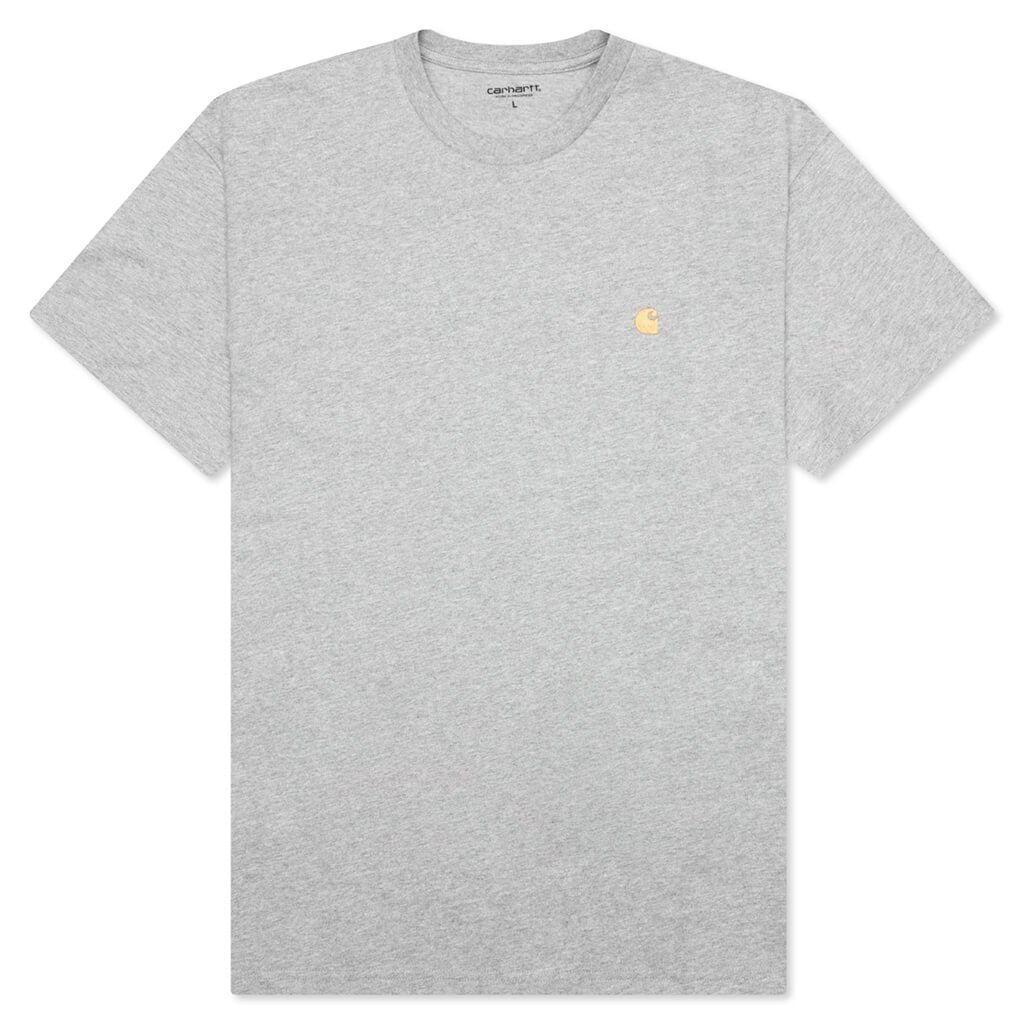 Chase S/S T-Shirt - Grey Heather/Gold