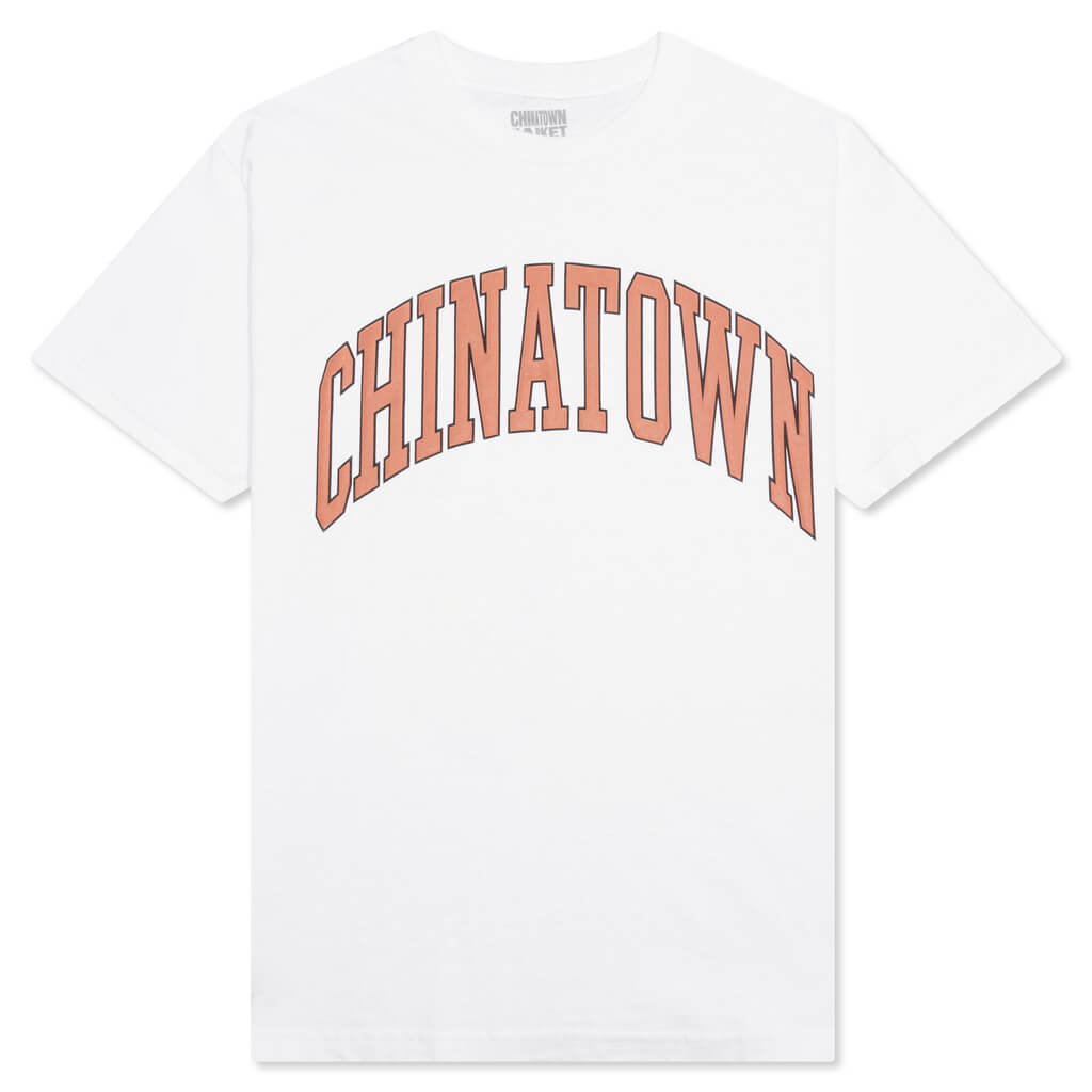 Chinatown Chinatown Peach Puff Arc T-Shirt - White