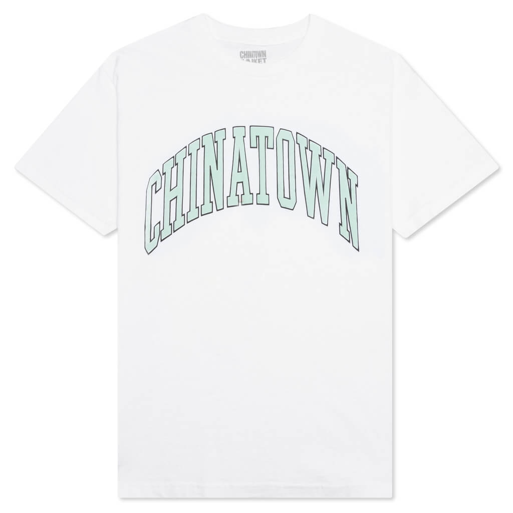 Chinatown Chinatown Seafoam Puff Arc T-Shirt - White