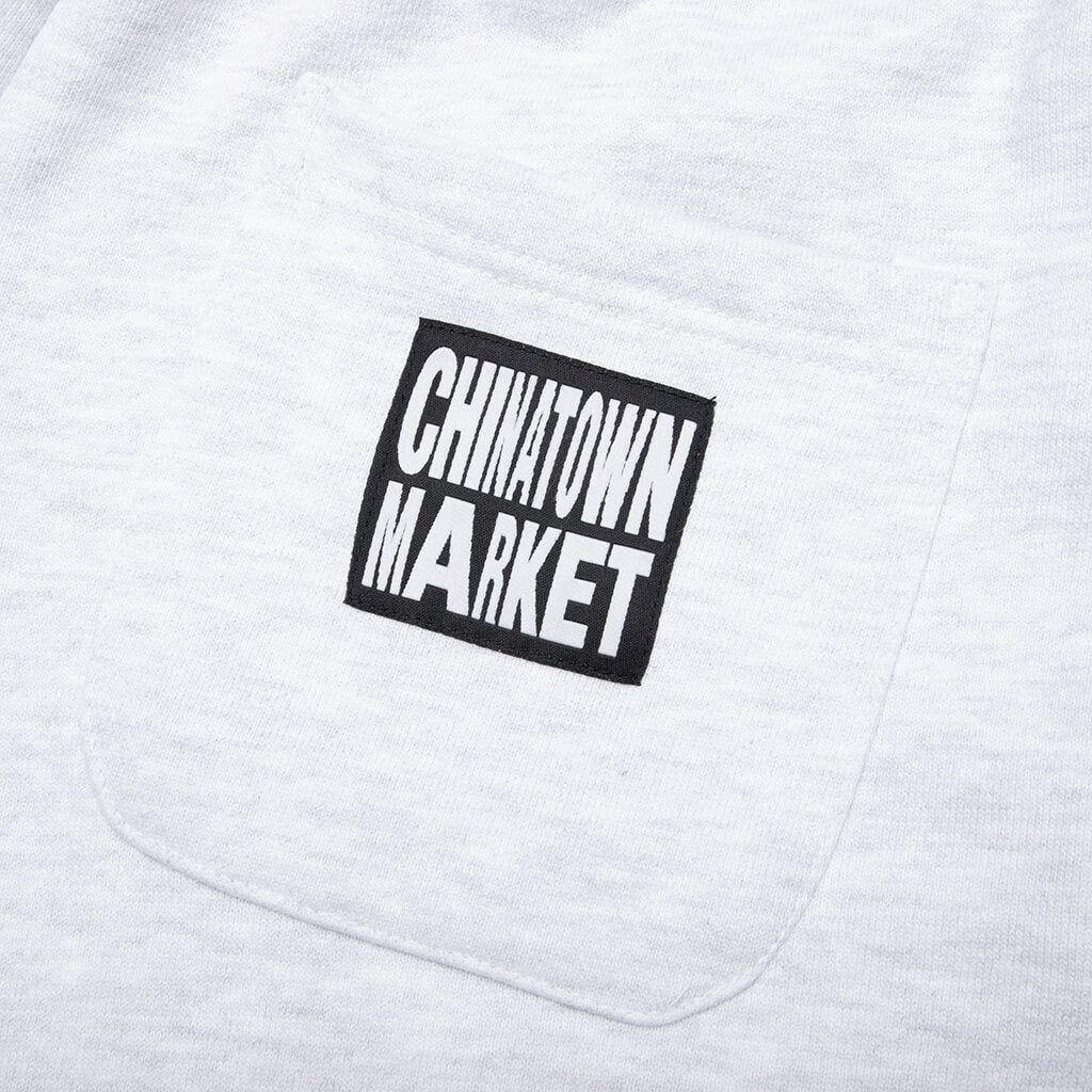 Chinatown Chinatown Triple Arc Sweatshorts - Ash Gray