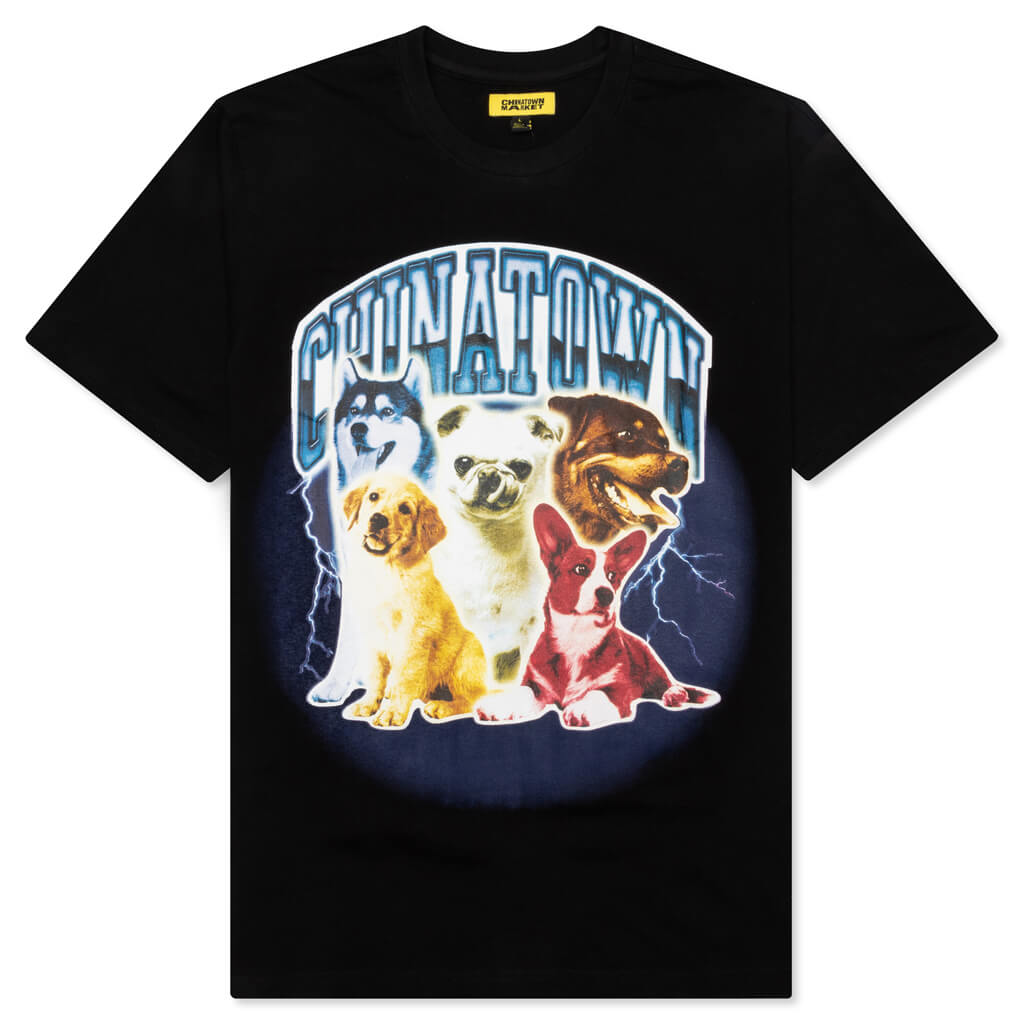 Chinatown Dawg Lightning Arc T-Shirt - Black