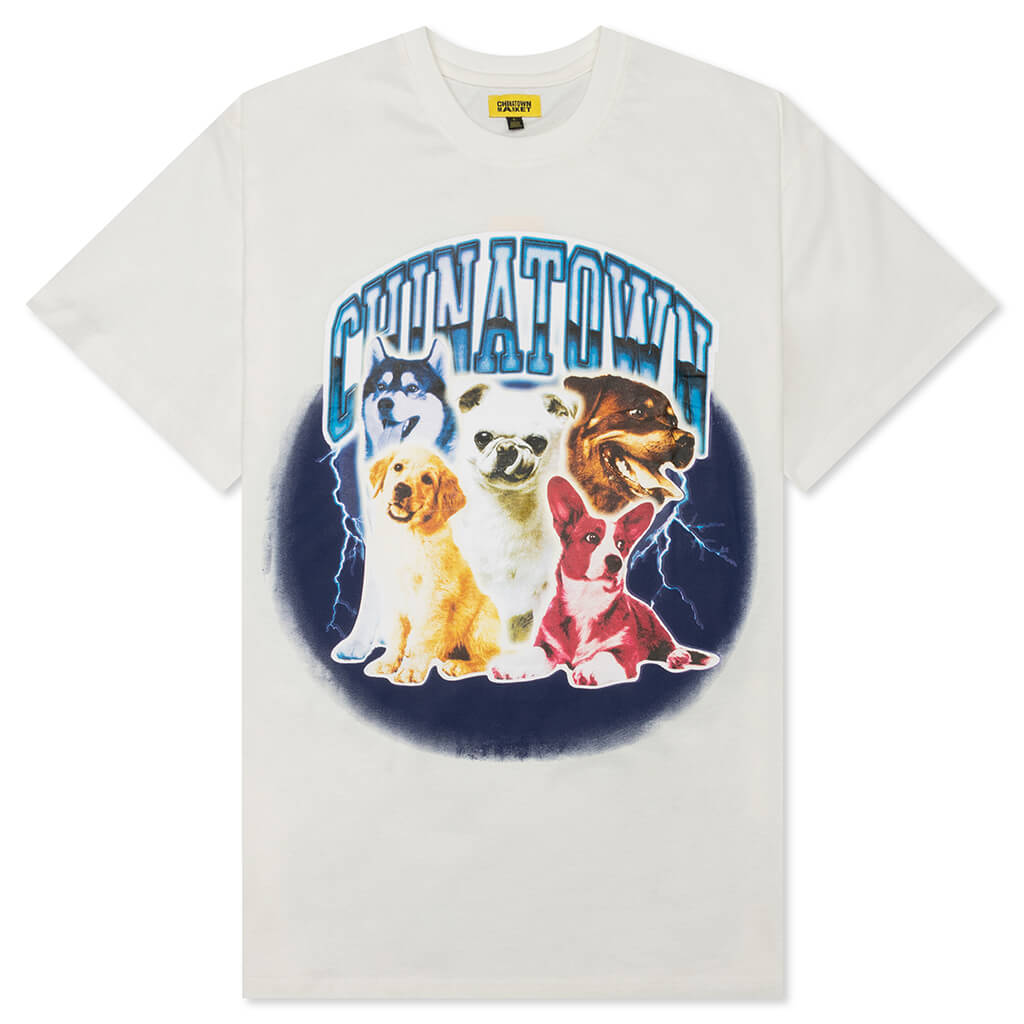 Chinatown Dawg Lightning Arc T-Shirt - Cream