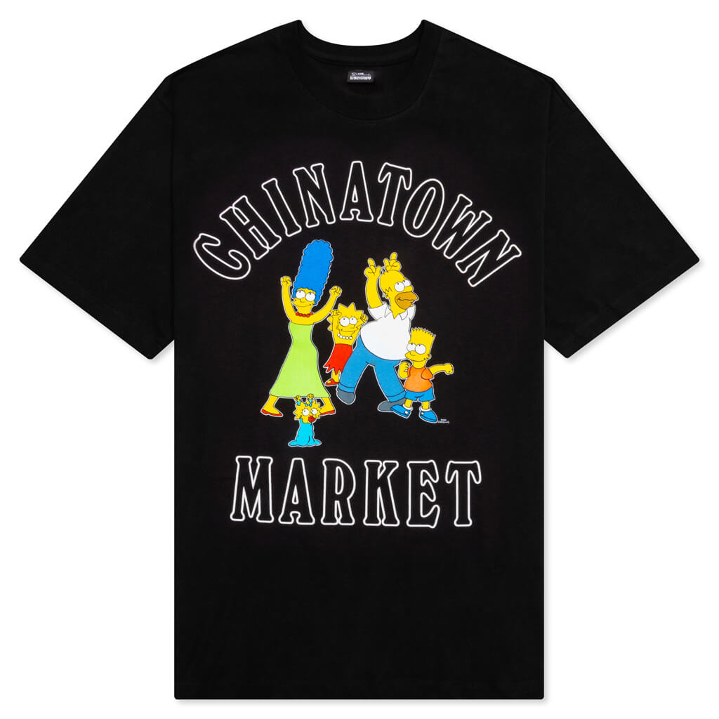 Chinatown x The Simpsons Family OG T-Shirt - Black