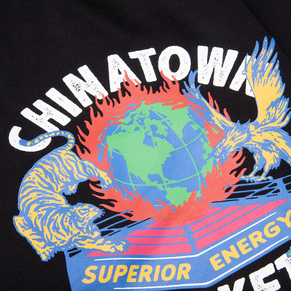 Chinatown Fight Night Sweatshorts - Black