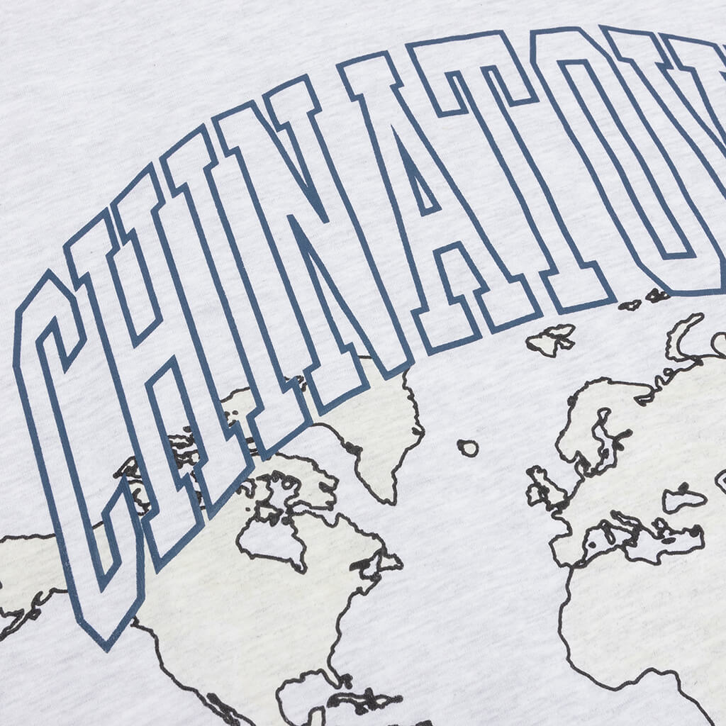 Chinatown Globe UV Arc Tee - Ash Gray