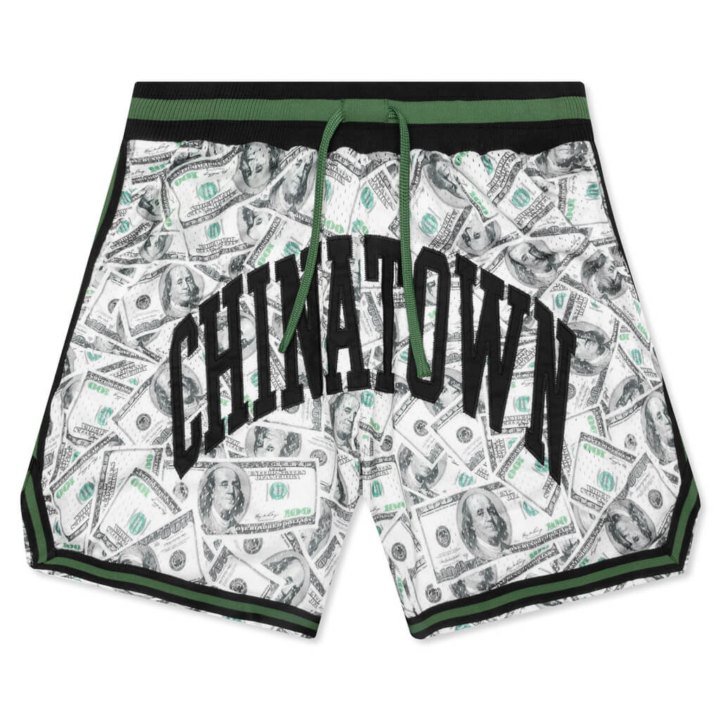 Chinatown Money Arc Basketball Shorts - Black