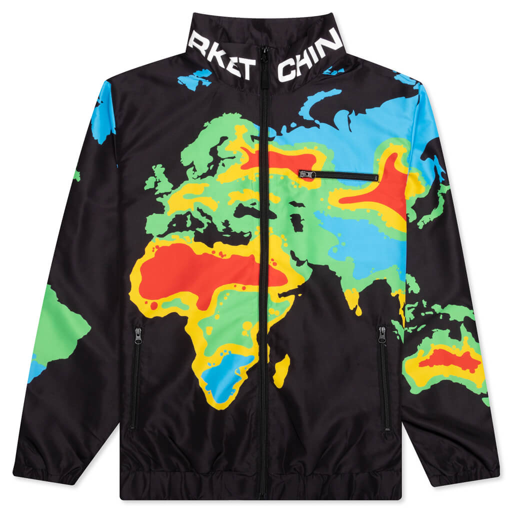 Chinatown Nylon Zip Jacket - Black