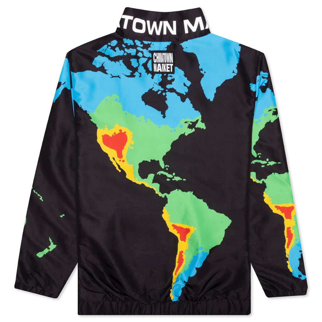 Chinatown Nylon Zip Jacket - Black