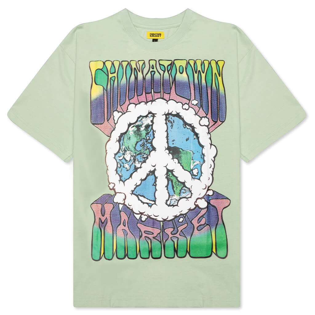 Chinatown Peace Earth Clouds T-Shirt - Tea Green
