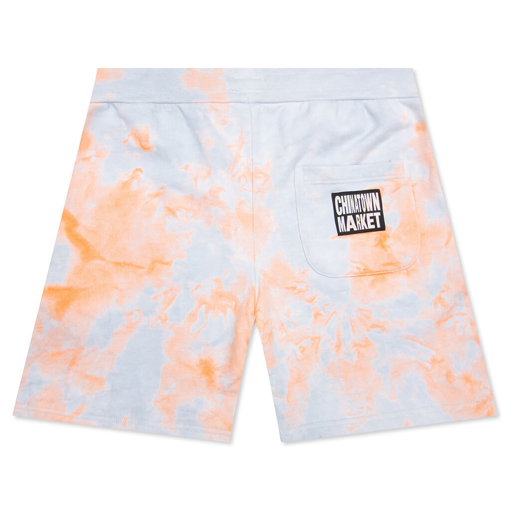 Chinatown Peace Earth Clouds Tie-Dye Sweatshorts - Tie-Dye