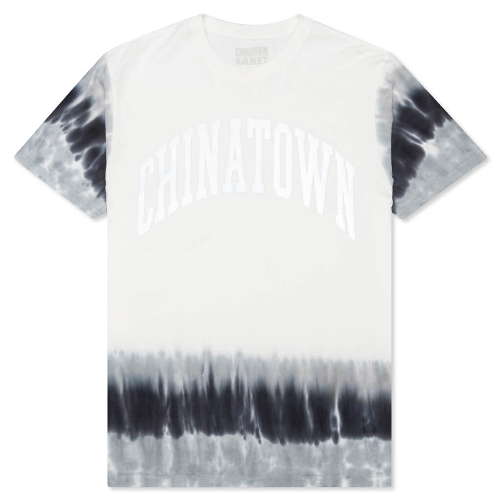 Chinatown Reflective Arc Tie Dye Tee - Black Tie Dye