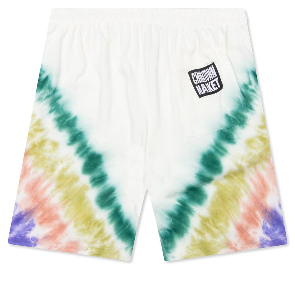 Chinatown Rhinestone Arc WGP Tie Dye Shorts - Tie Dye