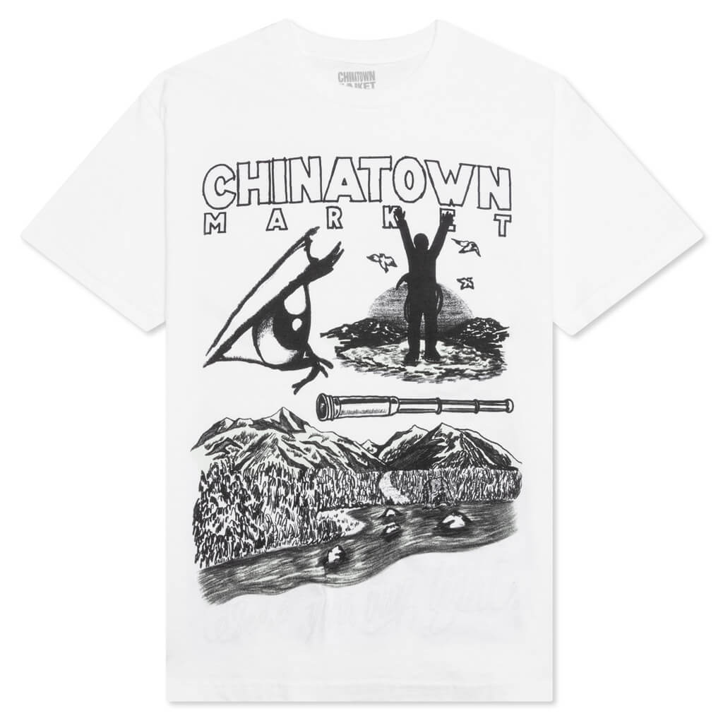 Chinatown Seek Your Own Light UV T-Shirt - White