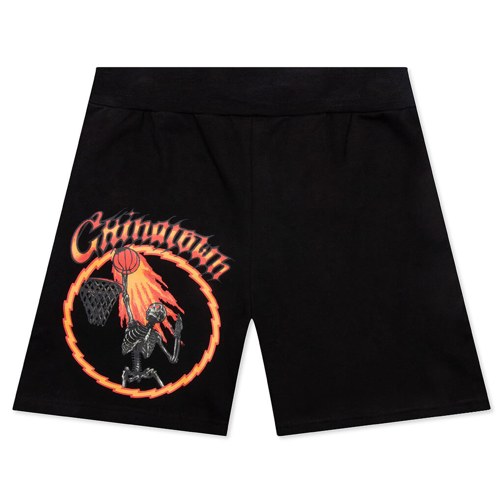 Chinatown Skelly World Tour Sweatshorts - Black