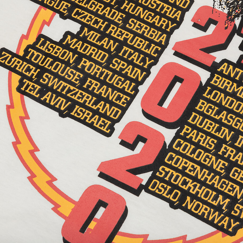 Chinatown Skelly World Tour T-Shirt - Cream