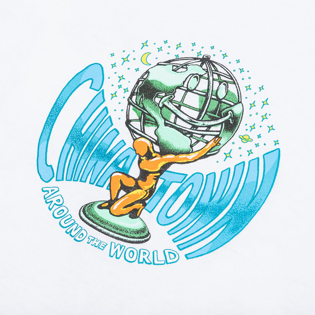 Chinatown Smiley Atlas T-Shirt - White