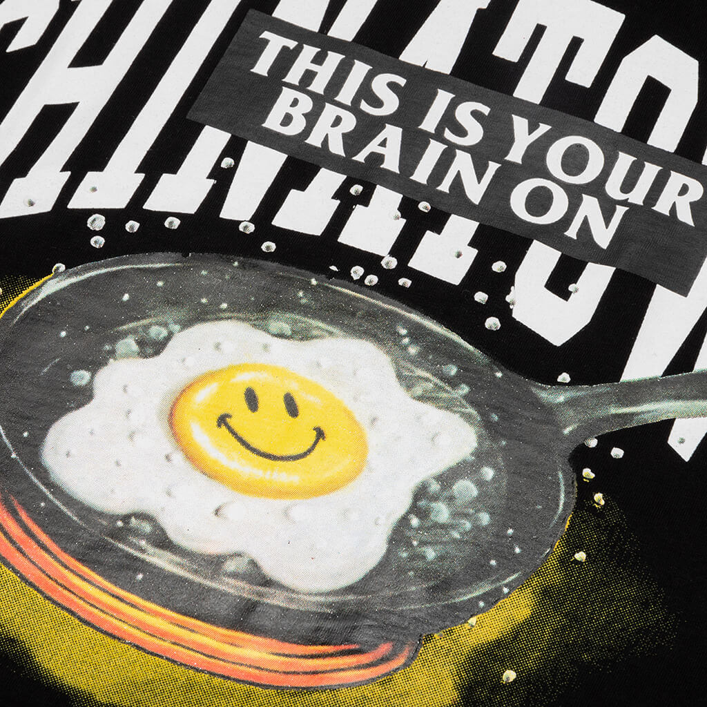 Chinatown Smiley Brain Fried Tee - Black