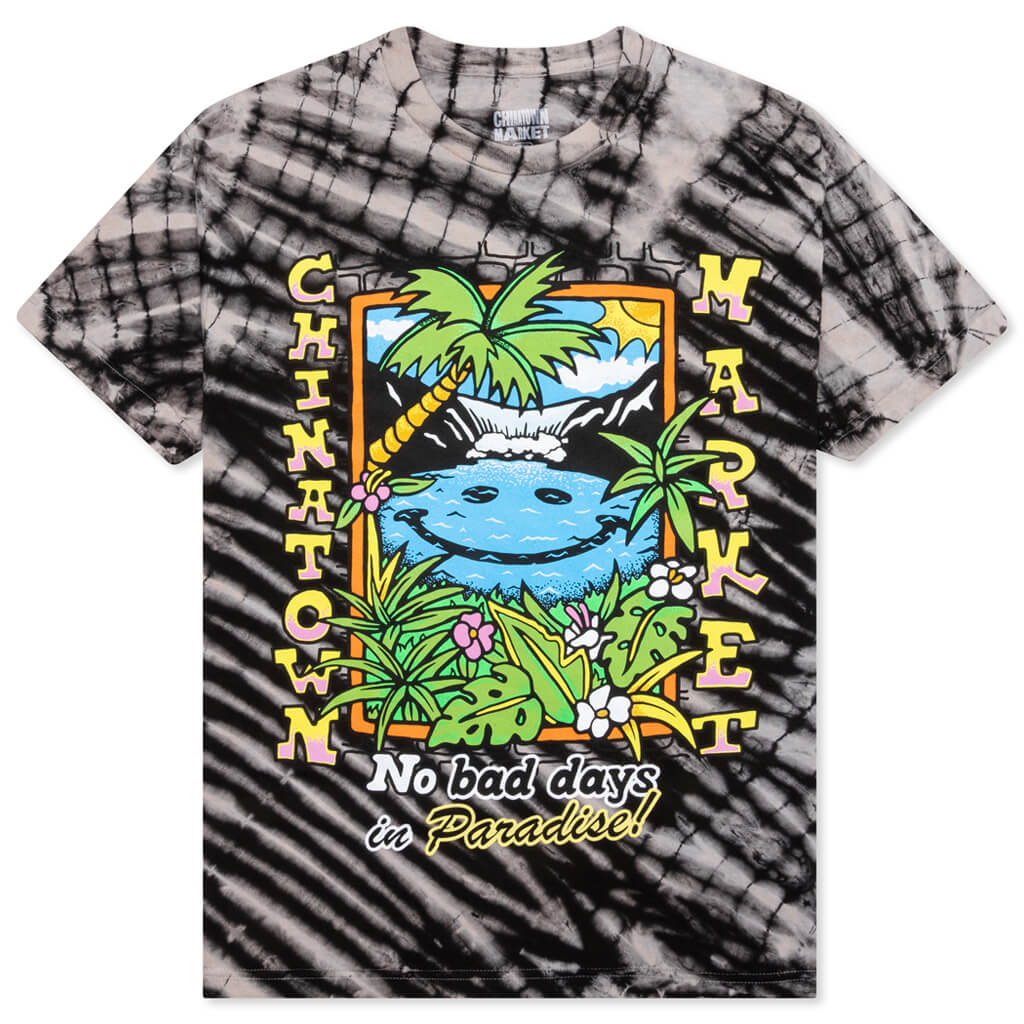 Chinatown Smiley No Bad Days In Paradise Tie-Dye T-Shirt - Tiger Tie-Dye