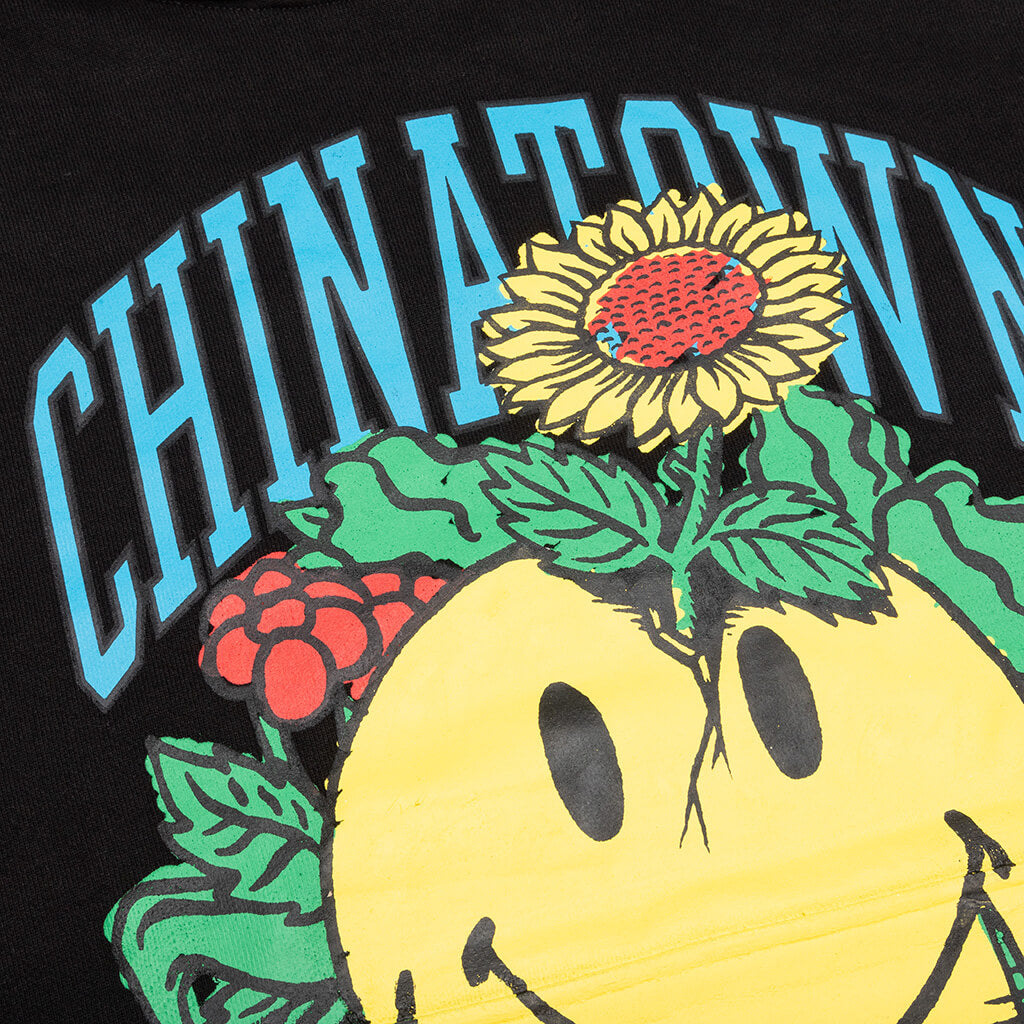 Chinatown Smiley Planter Hoodie - Black