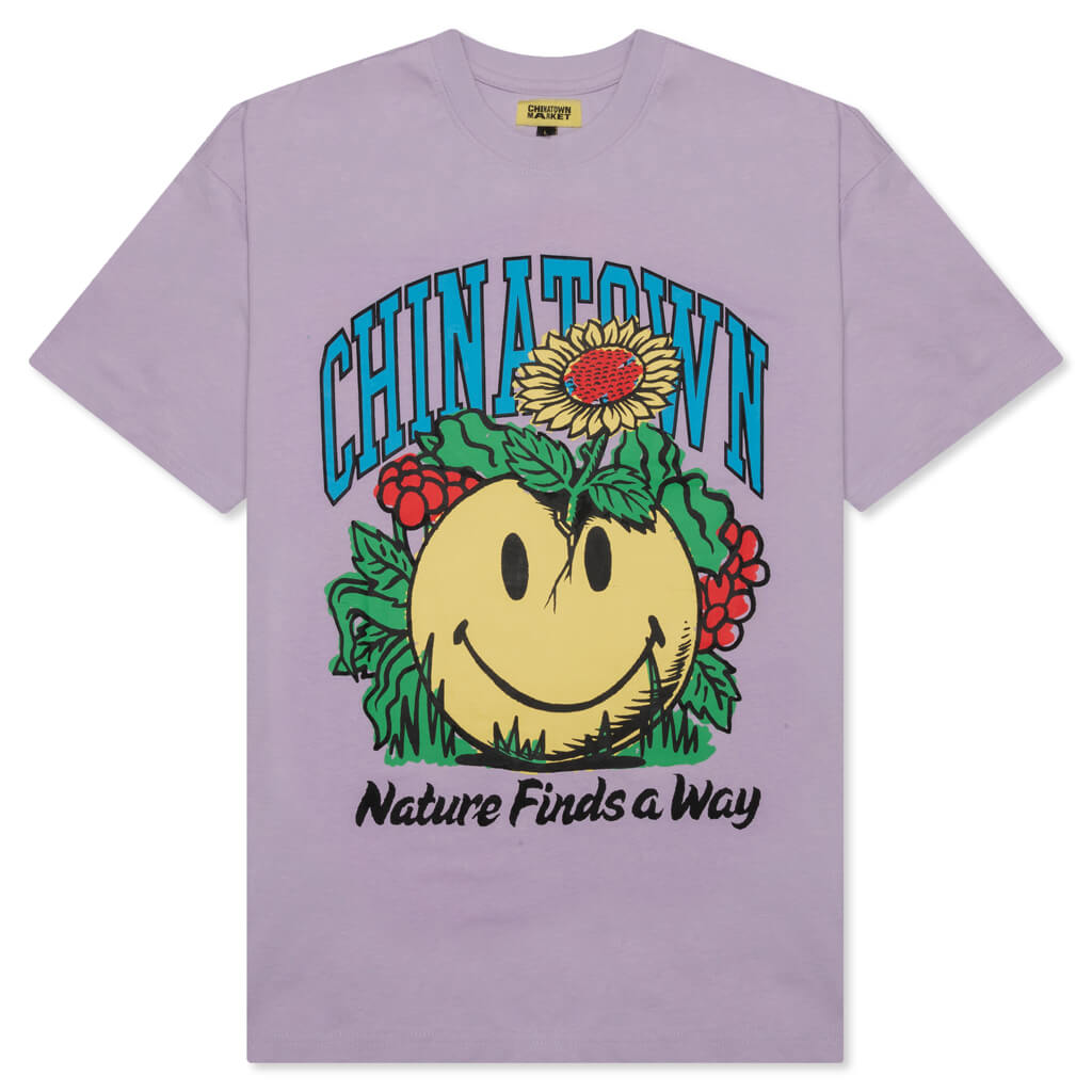 Chinatown Smiley Planter T-Shirt - Purple