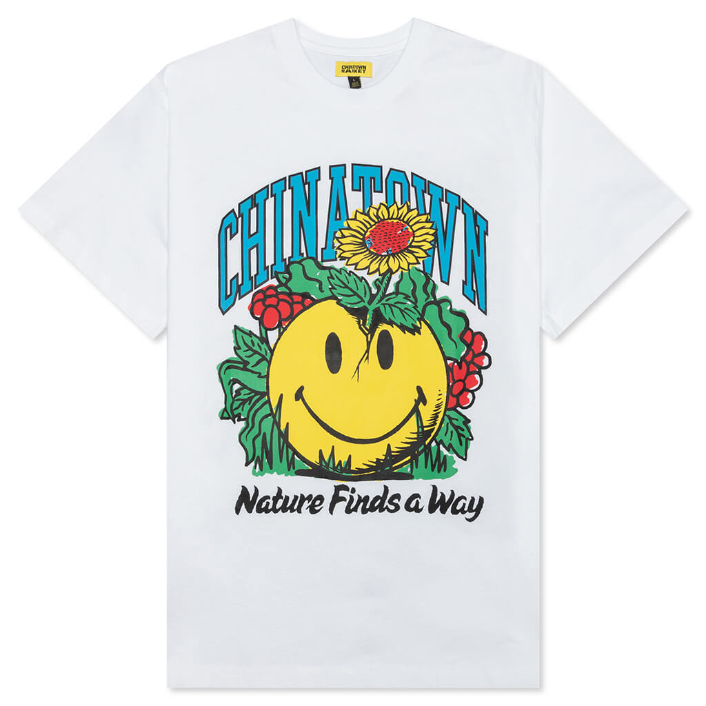 Chinatown Smiley Planter T-Shirt - White