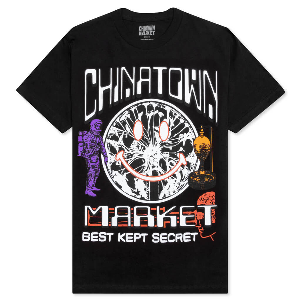 Chinatown Smiley Plasma V2 T-Shirt - Black