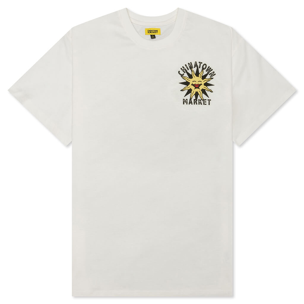 Chinatown Sunshine Over The Pyramids T-Shirt - Cream