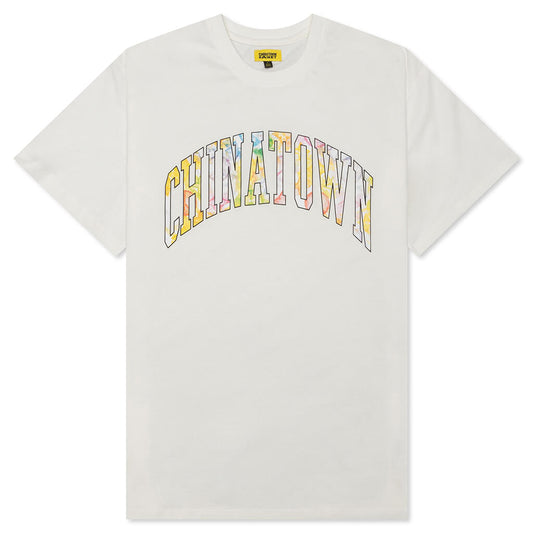 Chinatown Watercolor Arc T-Shirt - Cream