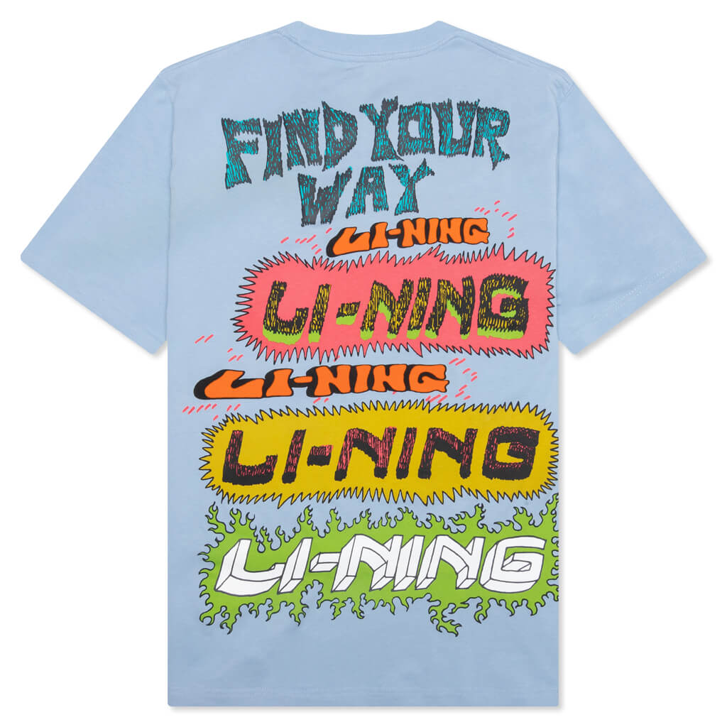 Chinatown x Li-Ning CM Pop Hit T-Shirt - Blue