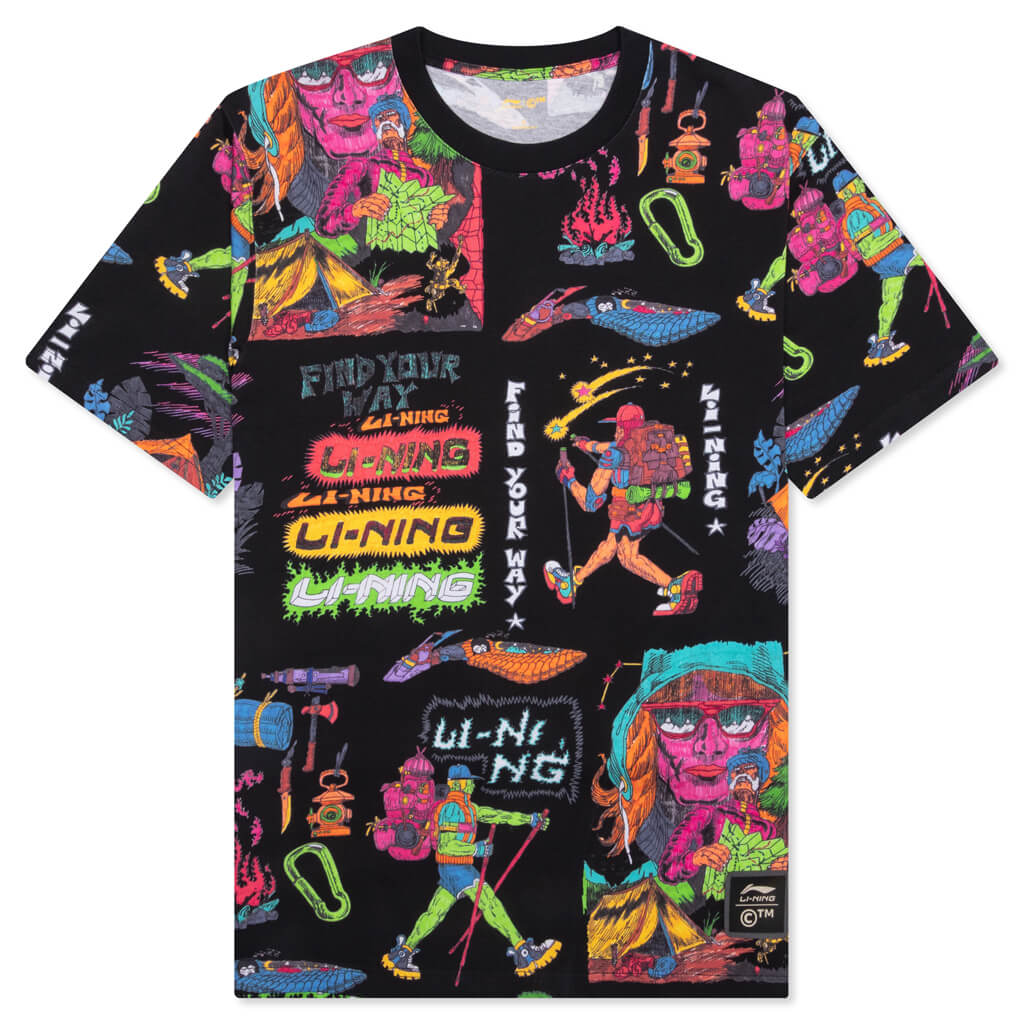 Chinatown x Li-Ning Shooting Stars AOP T-Shirt - Black