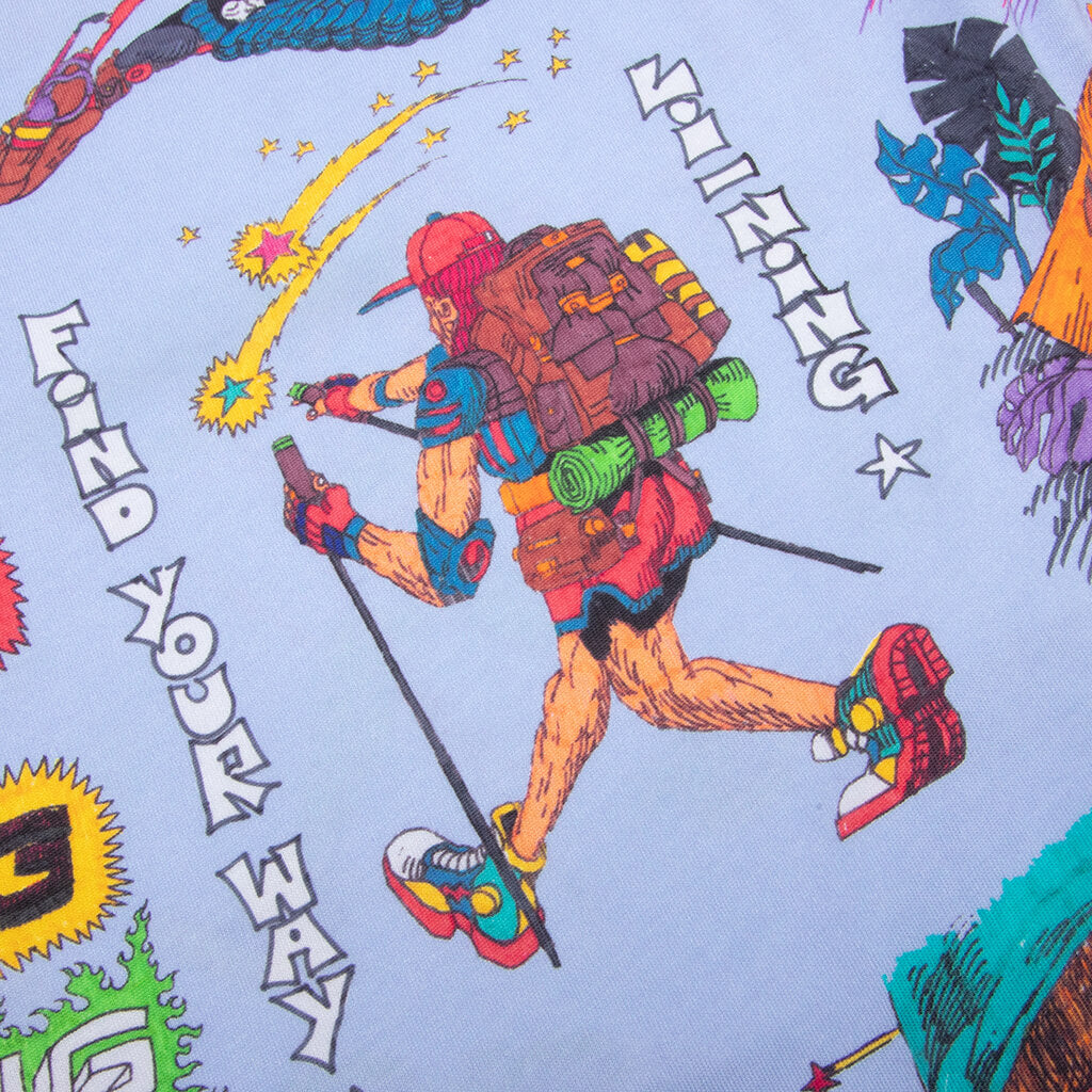 Chinatown x Li-Ning Shooting Stars AOP T-Shirt - Blue