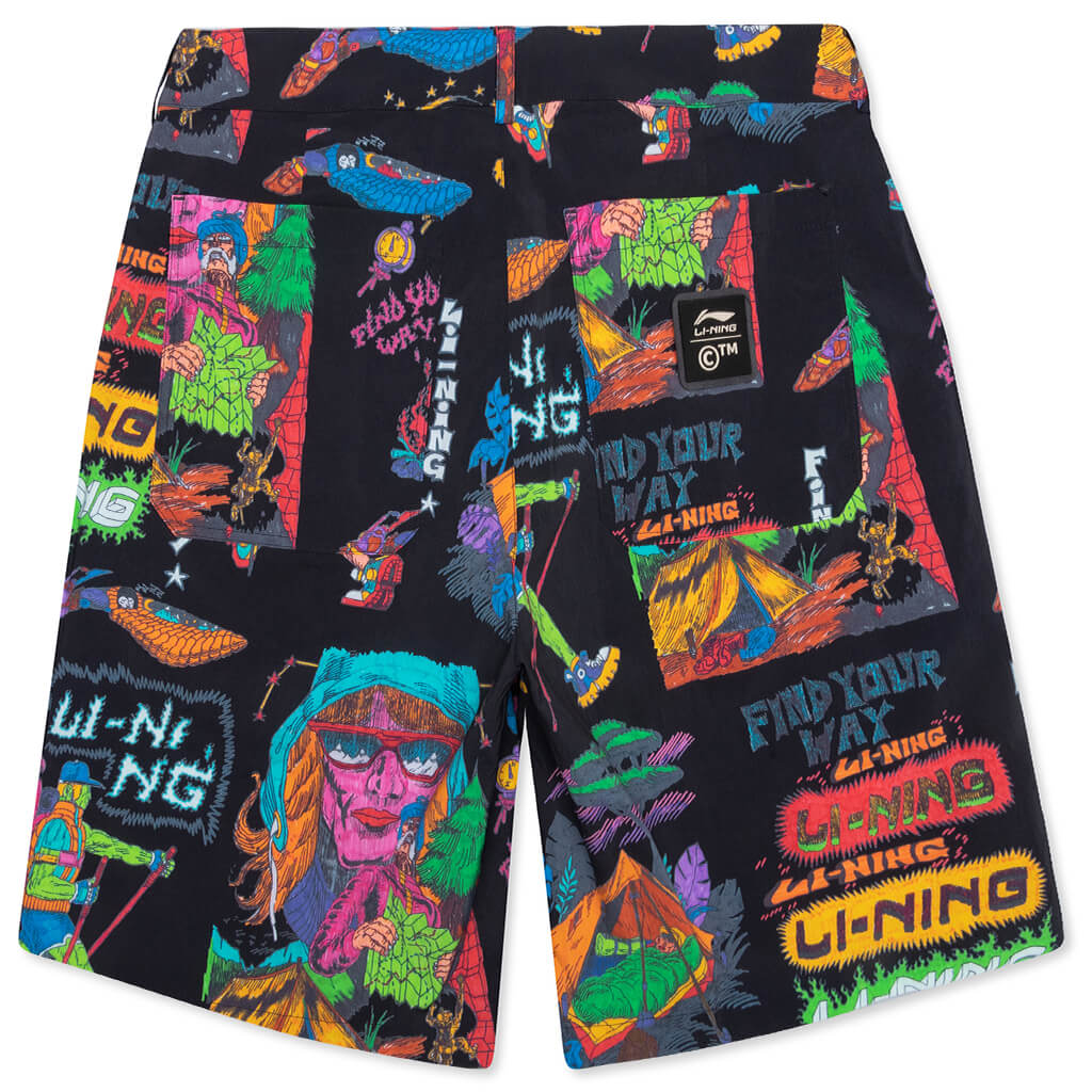 Chinatown x Li-Ning Shooting Stars AOP Tech Short - Black