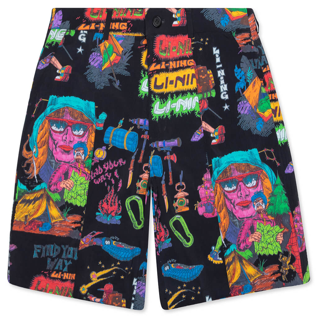 Chinatown x Li-Ning Shooting Stars AOP Tech Short - Black