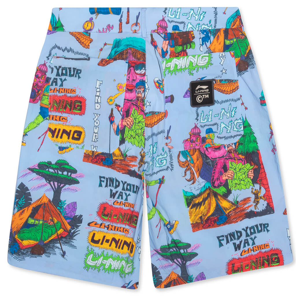 Chinatown x Li-Ning Shooting Stars AOP Tech Short - Blue