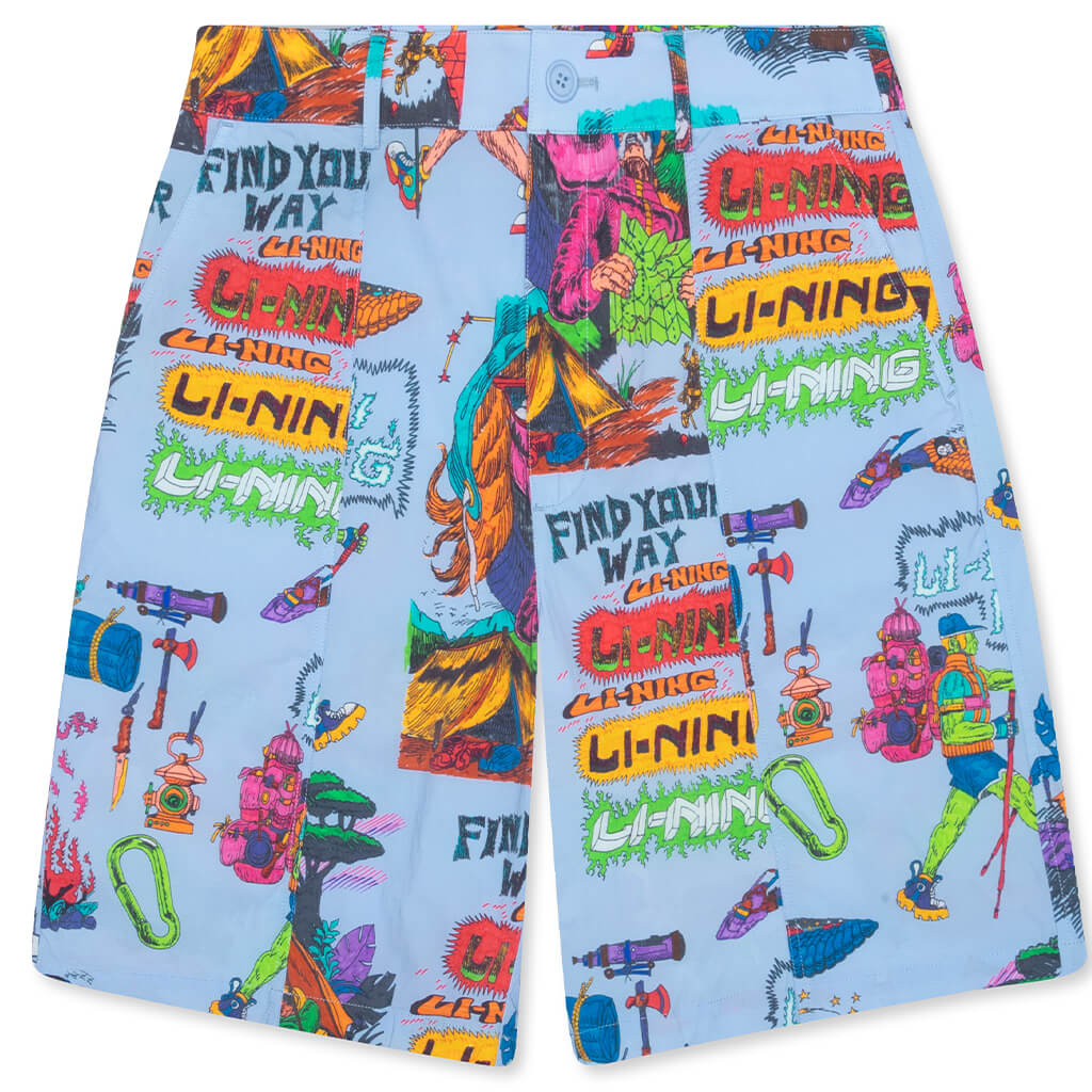 Chinatown x Li-Ning Shooting Stars AOP Tech Short - Blue