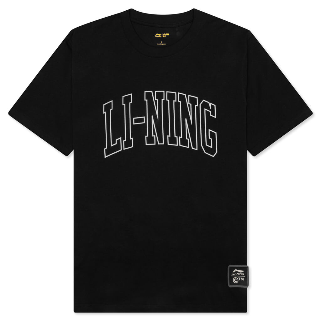 Chinatown x Li-Ning The Great Beyond Slogan T-Shirt - Black