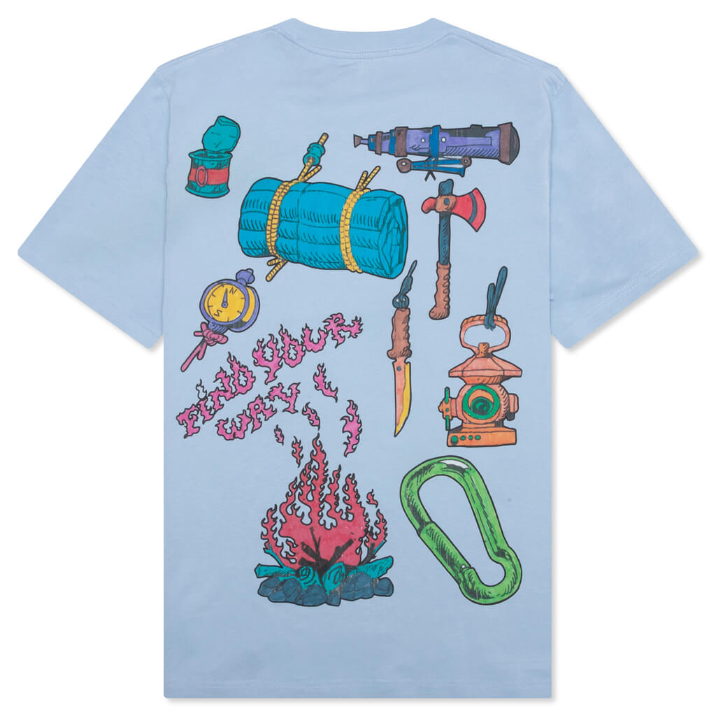 Chinatown x Li-Ning The Great Beyond Slogan T-Shirt - Blue