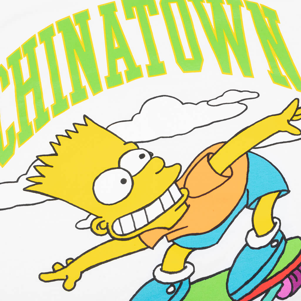Chinatown x The Simpsons Cowabunga Arc T-Shirt - White